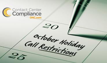 October Holiday Call Restrictions