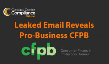Leaked Email Reveals Pro-Business CFPB