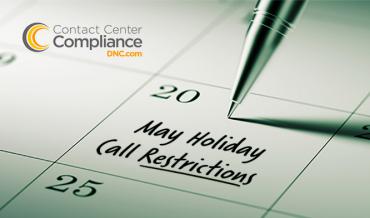 2019 May Restricted Call Dates