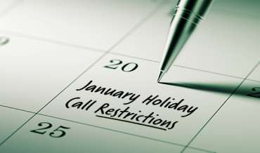 2020 January Restricted Do Not Call Dates