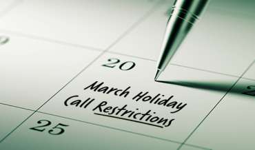 2020 March Restricted Do Not Call Dates