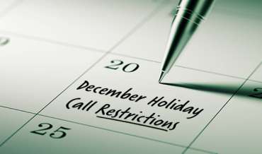 2020 December Restricted Do Not Call Dates
