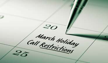 2021 March Restricted Do Not Call Dates