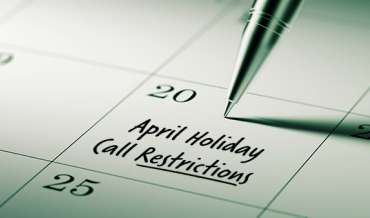 2021 April Restricted Do Not Call Dates