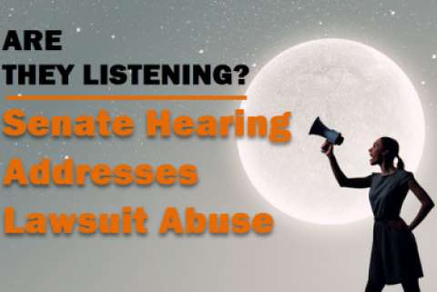 Senate Hearing on Lawsuit Abuse