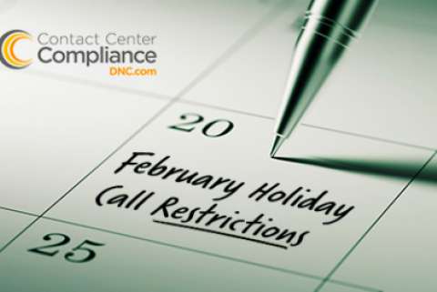 2019 February Restricted Call Dates