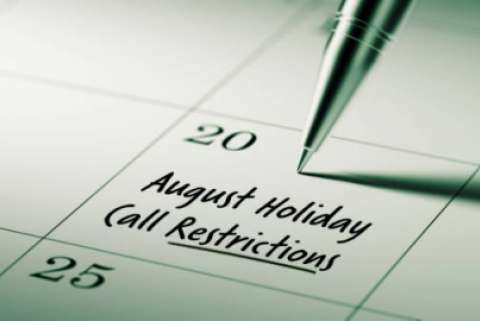 2020 August Restricted Do Not Call Dates