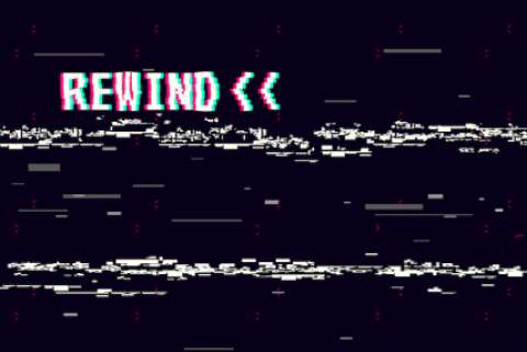 Rewind glitch background