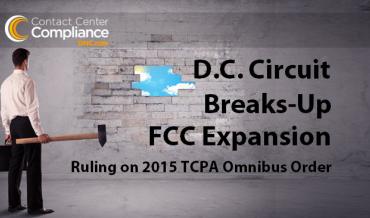 DC Circuit Ruling on 2015 TCPA Omnibus Order