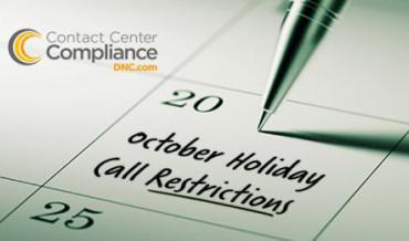 2019 October Restricted Do Not Call Dates