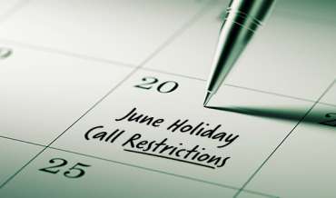 2021 June Restricted Do Not Call Dates