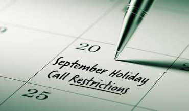2021 September Restricted Do Not Call Dates