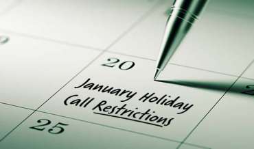 2022 January Restricted Do Not Call Dates