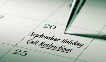 2022 September Restricted Do Not Call Dates