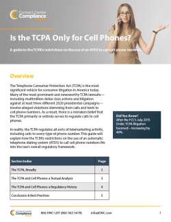 Is the TCPA Only for Cell Phones?