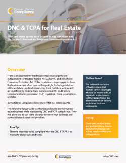 Quick Guide to DNC & TCPA for Real Estate