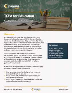 TCPA for Education