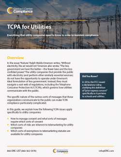 TCPA for Utilities