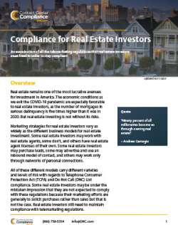 Compliance for Real Estate Investors