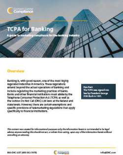 TCPA for Banking